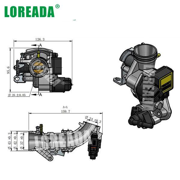 26mm Original Motorcycle Throttle body Assembly OEM Parts for Motorbike Engine System 26mm Factory Supplier