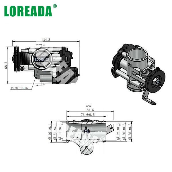 Original Motorcycle Throttle Body 28mm for ATV UTV Engine OEM Original Motorcycle Throttle Body 28mm for ATV UTV Engine OEM