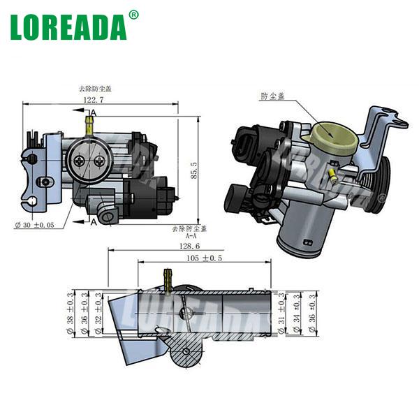 30mm Original Motorbike Throttle body Assembly OEM Parts for Motorbike Engine System Bore Size 30mm Spare Parts Supplie