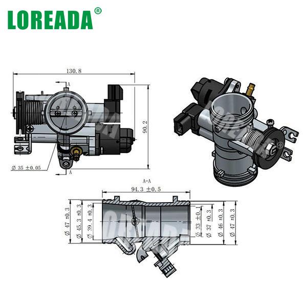 35mm Motorcycle Throttle body Assembly Original Throttle body OEM Spare Parts for Motorbike Engine System Bore Size 35mm Spare Parts Supplier