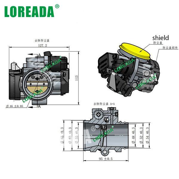 Motorbike Original Throttle body Assy OE Parts for Motorbike Engine System Bore Size 46mm Motorbike Original Throttle body Assy OE Parts for Motorbike Engine System Bore Size 46mm